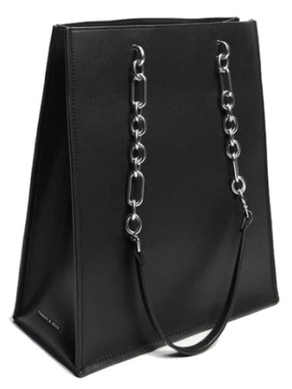 Charles & Keith discontinued vertical chain handle tote